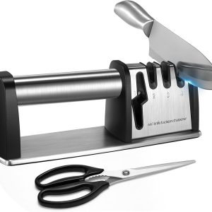 Knife Sharpeners, 4 in 1 Chef's Kitchen Knife Accessories