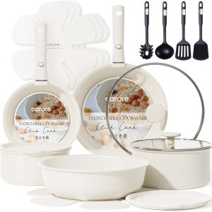 CAROTE 19pcs Pots and Pans Set Non Stick, Cookware Sets