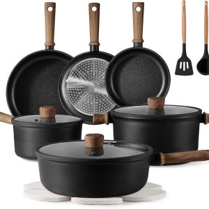 CAROTE Nonstick Pots and Pans, Induction Cookware Set