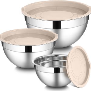LIANYU Mixing Bowls with Airtight Lids Sets