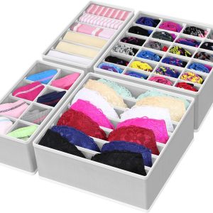 Simple Houseware 4-Pack Drawer Organizer Set
